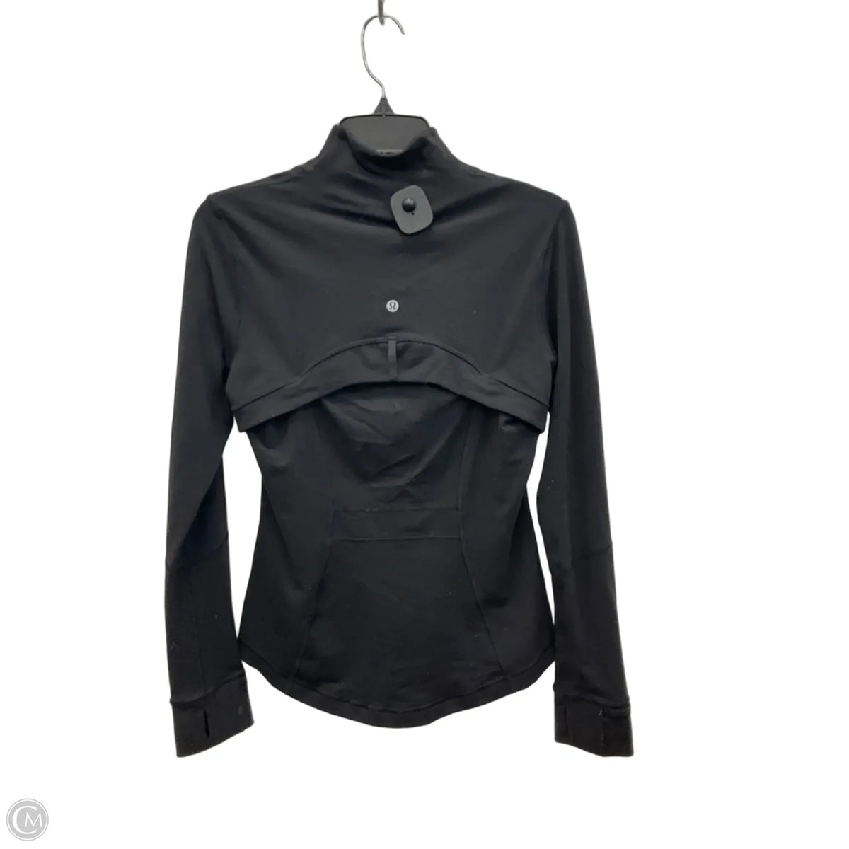 Athletic Jacket By Lululemon In Black, Size: 8