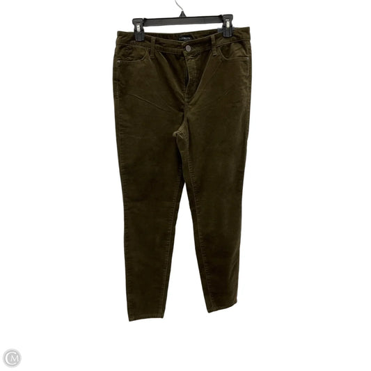Pants Corduroy By Talbots In Green, Size: 10
