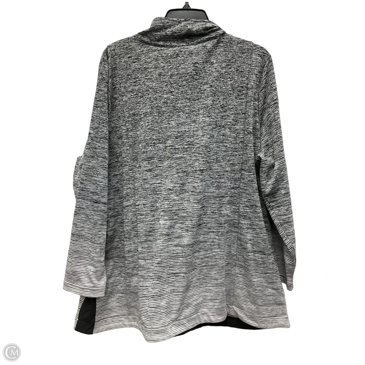Athletic Jacket By Talbots In Grey, Size: 3x