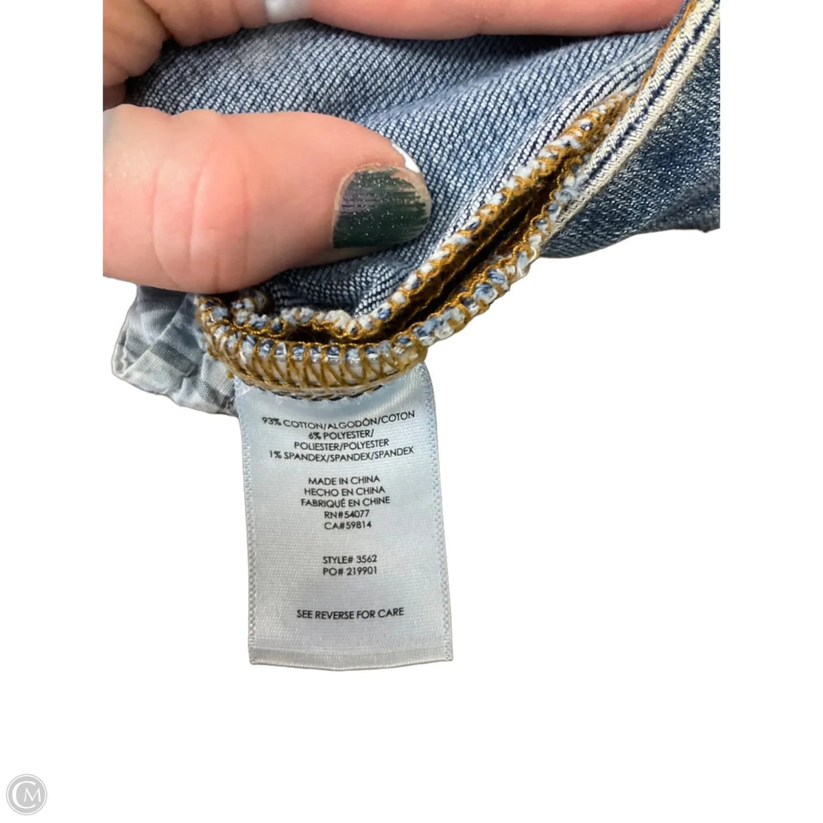 Jeans Straight By Cabi In Blue, Size: 6
