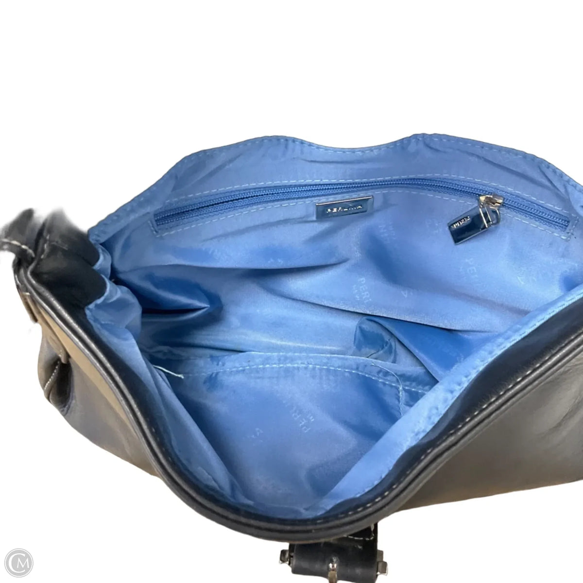 Handbag Leather By Perlina, Size: Medium