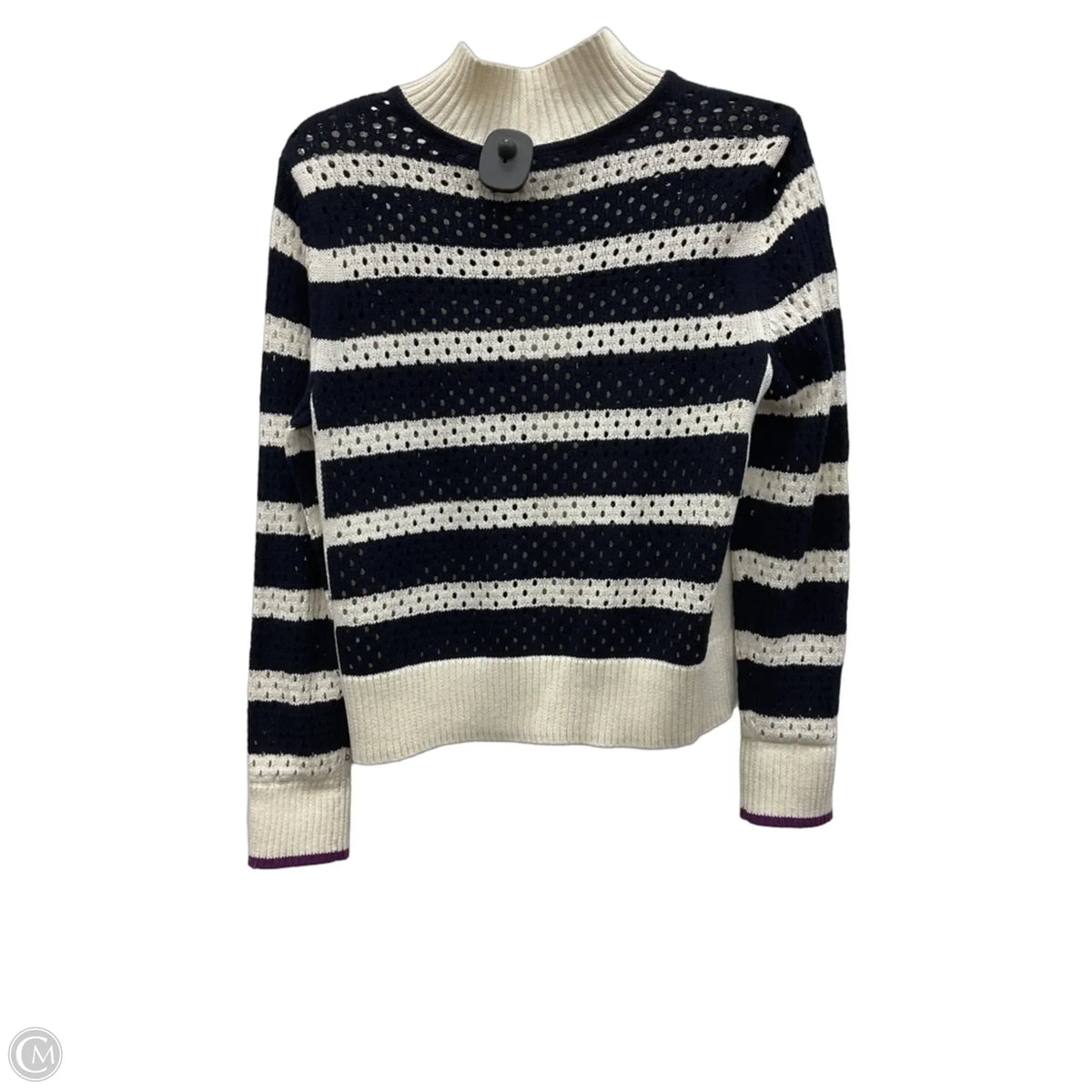 Cardigan By Talbots In Striped Pattern, Size: Mp