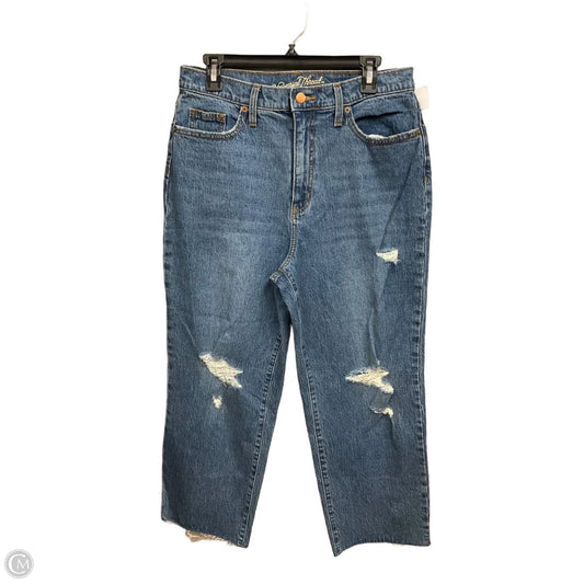 Jeans Straight By Universal Thread In Blue Denim, Size: 12