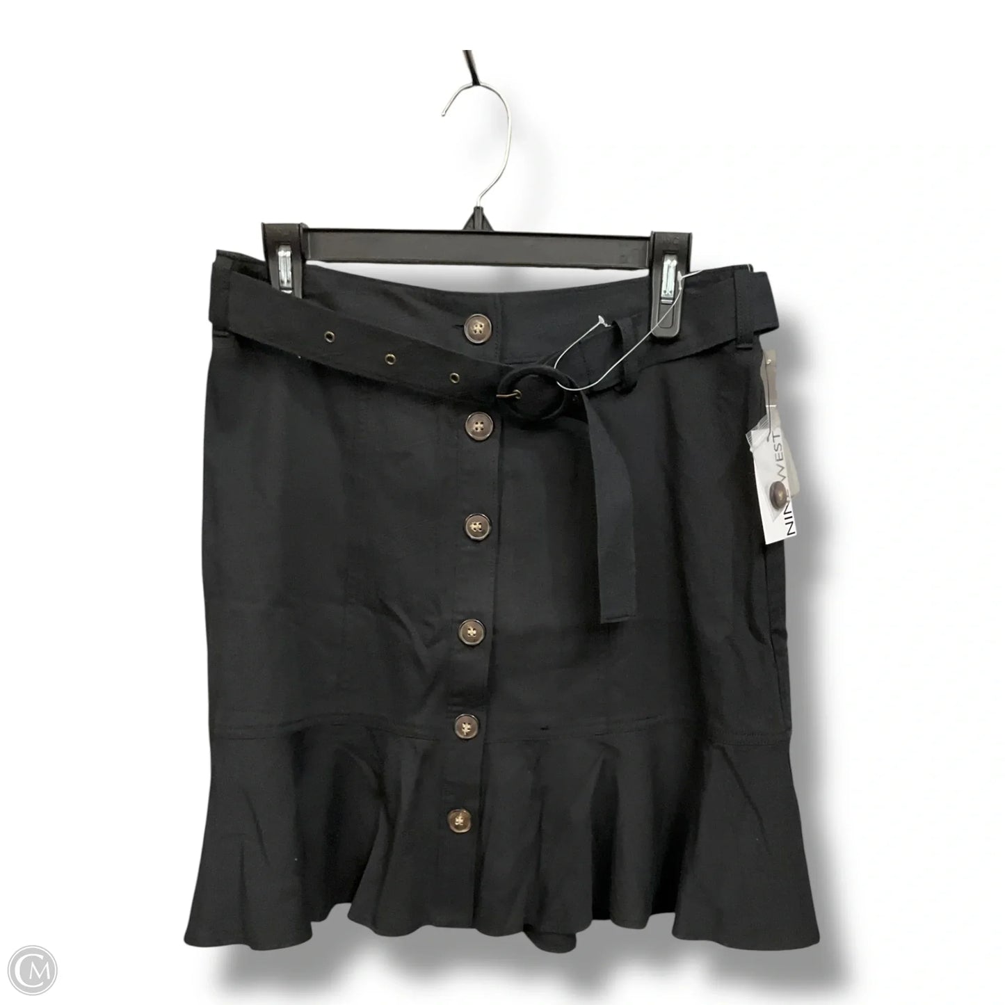 Skirt Midi By Nine West In Black, Size: M