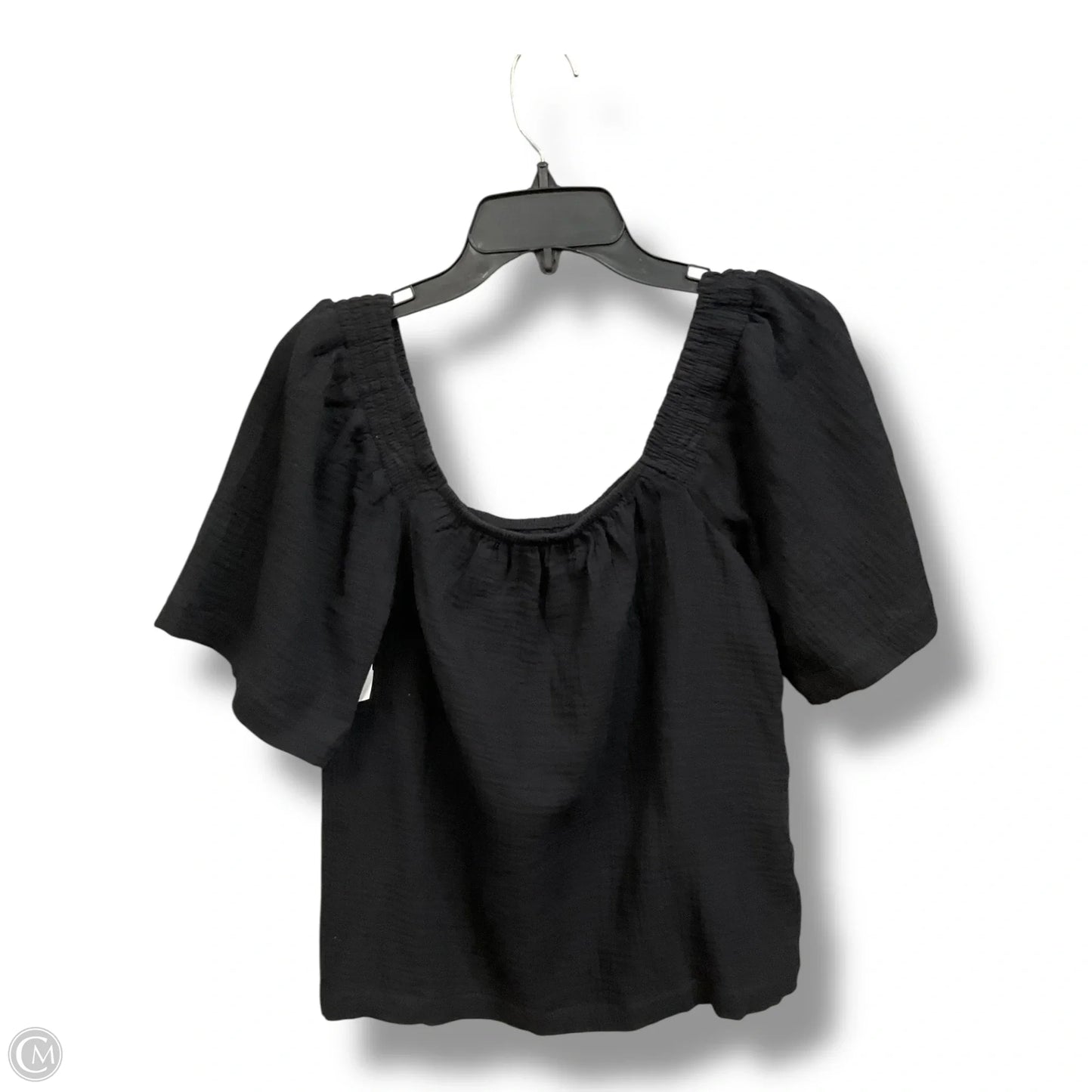 Top Short Sleeve By Maurices In Black, Size: M