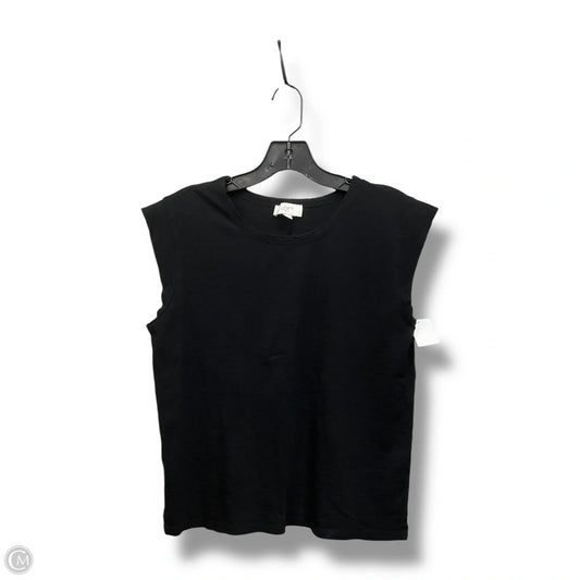 Top Sleeveless By Loft In Black, Size: M