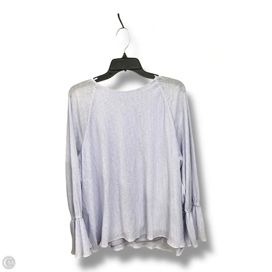 Blouse Long Sleeve By Alfani In Purple, Size: 1x