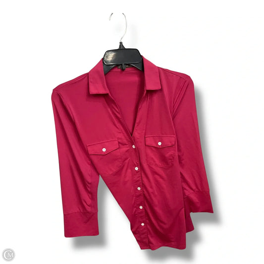 Top 3/4 Sleeve By Clothes Mentor In Pink, Size: M