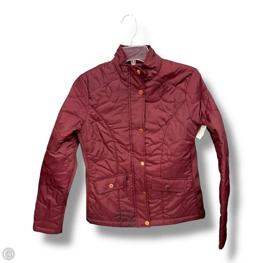 Jacket Puffer & Quilted By A New Day In Maroon, Size: Xs