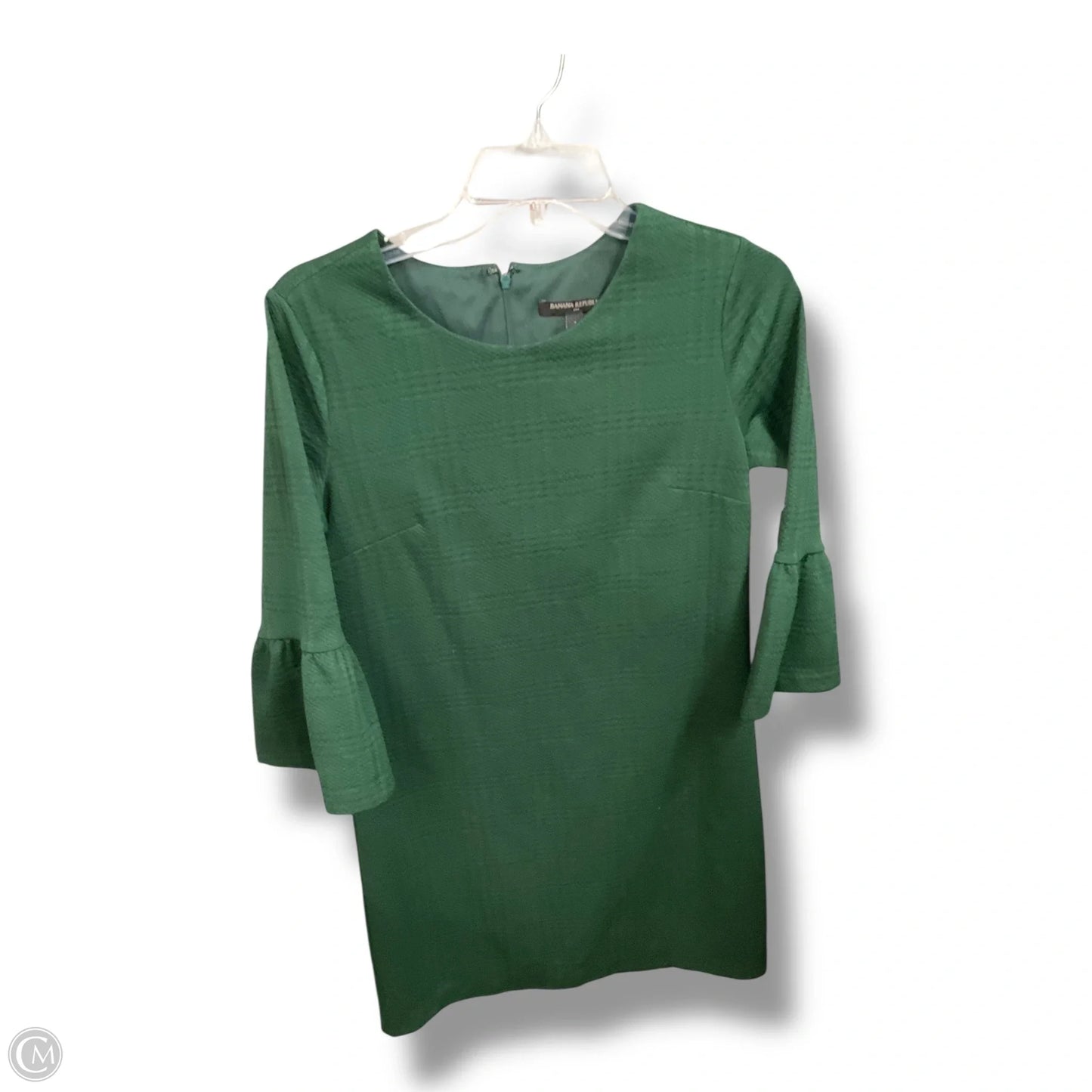 Dress Casual Midi By Banana Republic In Green, Size: Xs