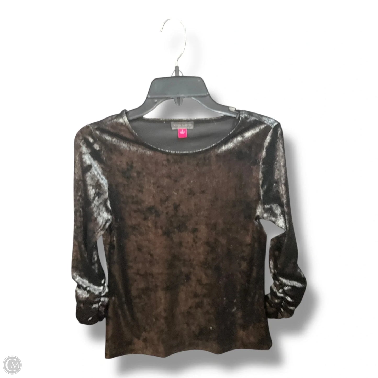 Top Long Sleeve By Vince Camuto In Black, Size: S