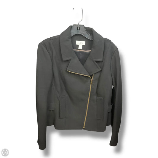 Jacket Moto By Loft In Black, Size: L