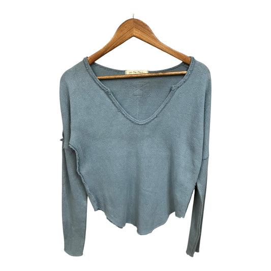 Top Long Sleeve By Free People In Blue, Size: S