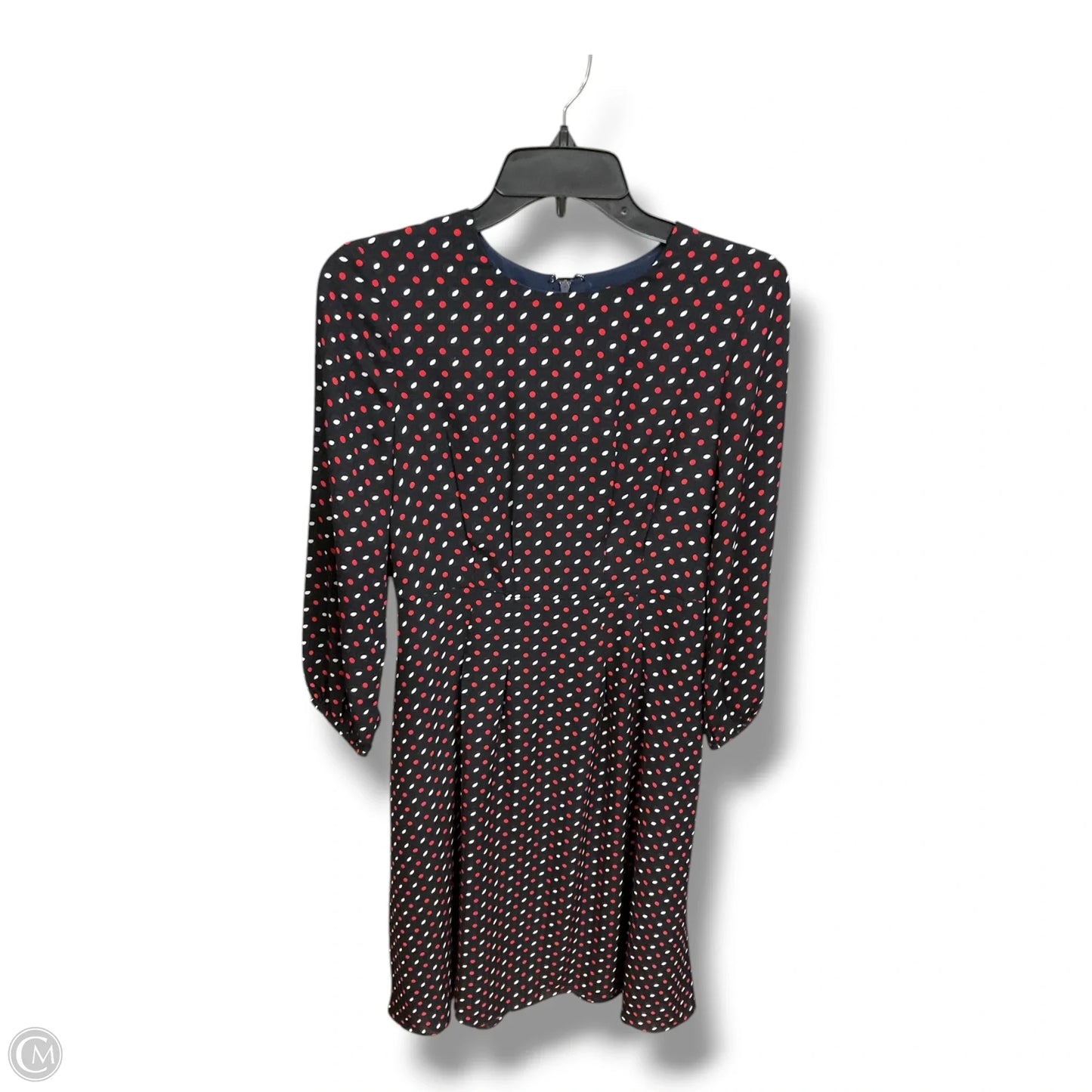 Dress Casual Midi By Ann Taylor In Polkadot Pattern, Size: Xs