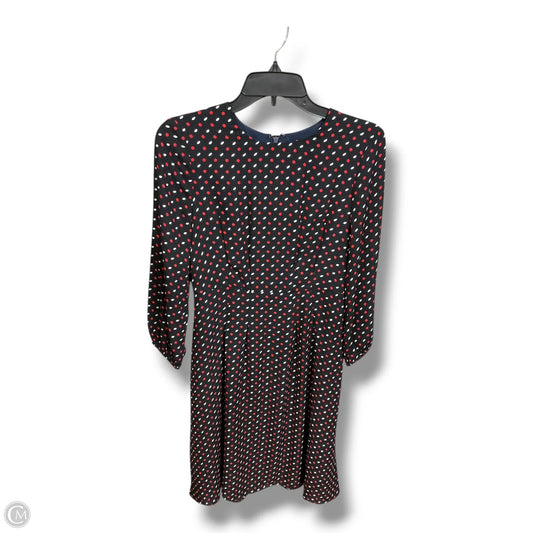 Dress Casual Midi By Ann Taylor In Polkadot Pattern, Size: Xs