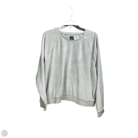 Top Long Sleeve By Gap In Grey, Size: Xl