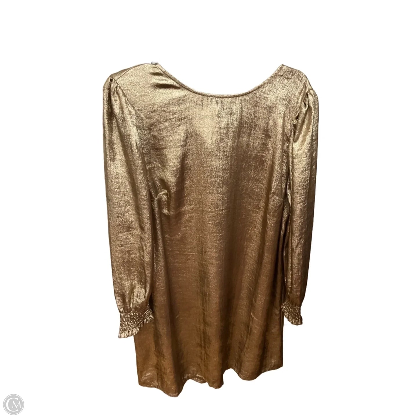 Dress Party Midi By Loft In Gold, Size: Xl
