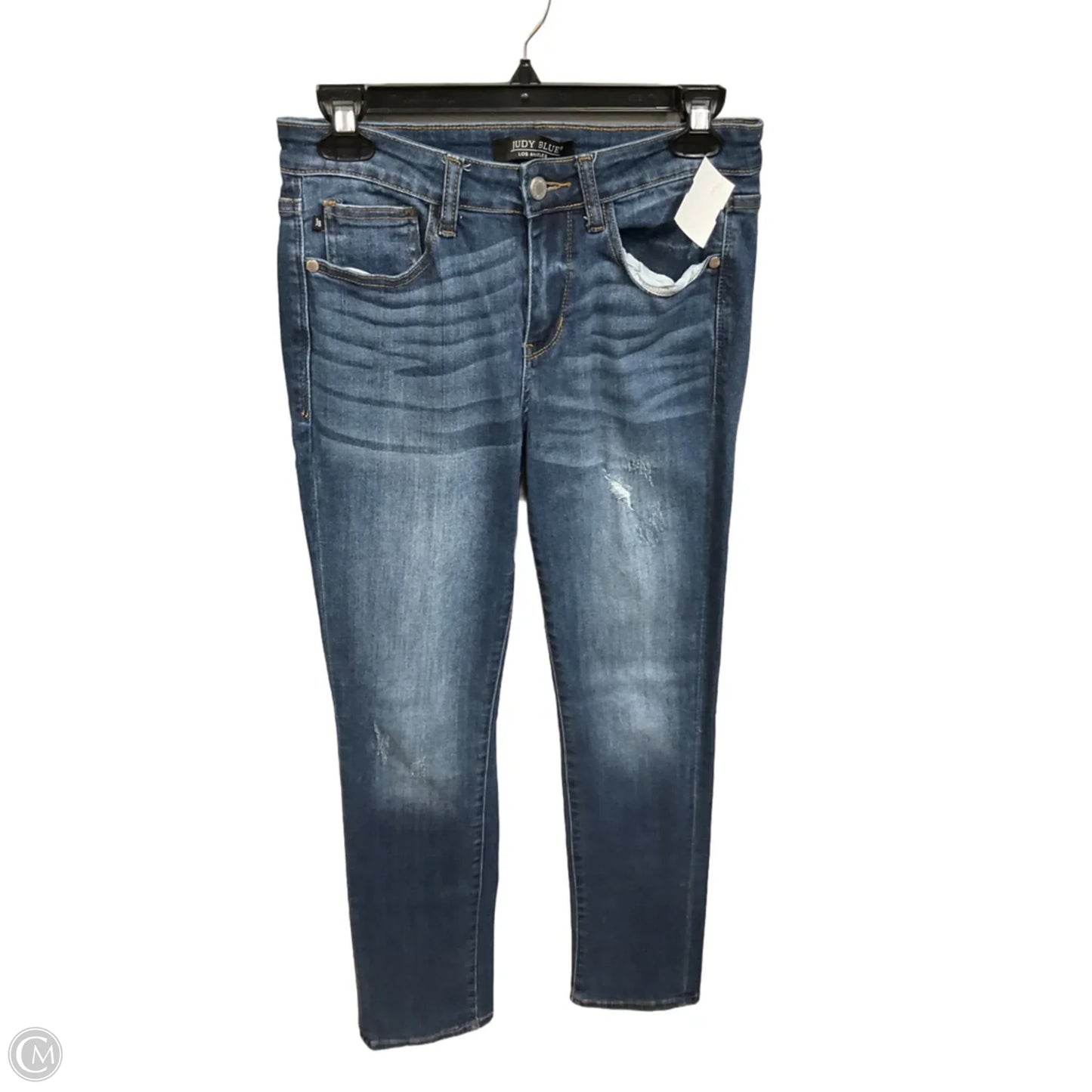 Jeans Straight By Judy Blue In Blue Denim, Size: 4