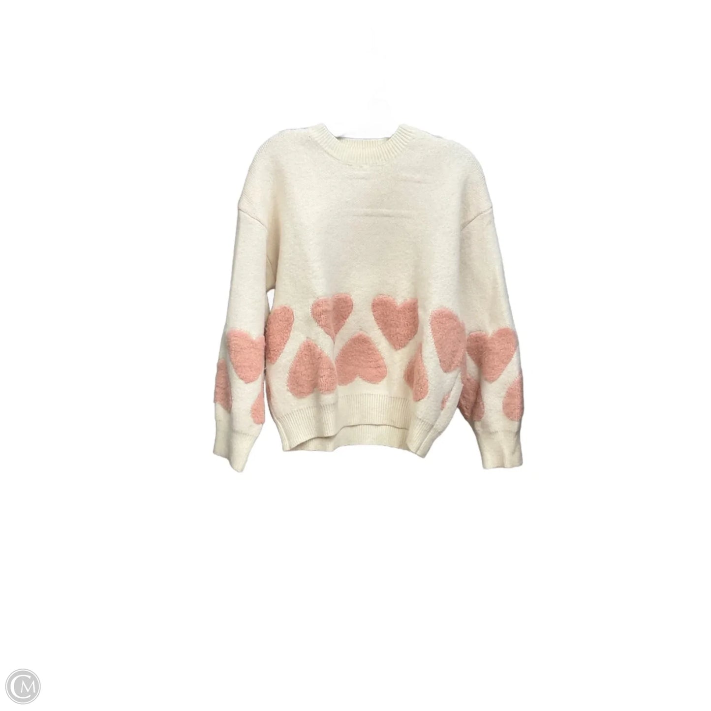 Sweater By Chicwish In Pink & White, Size: S