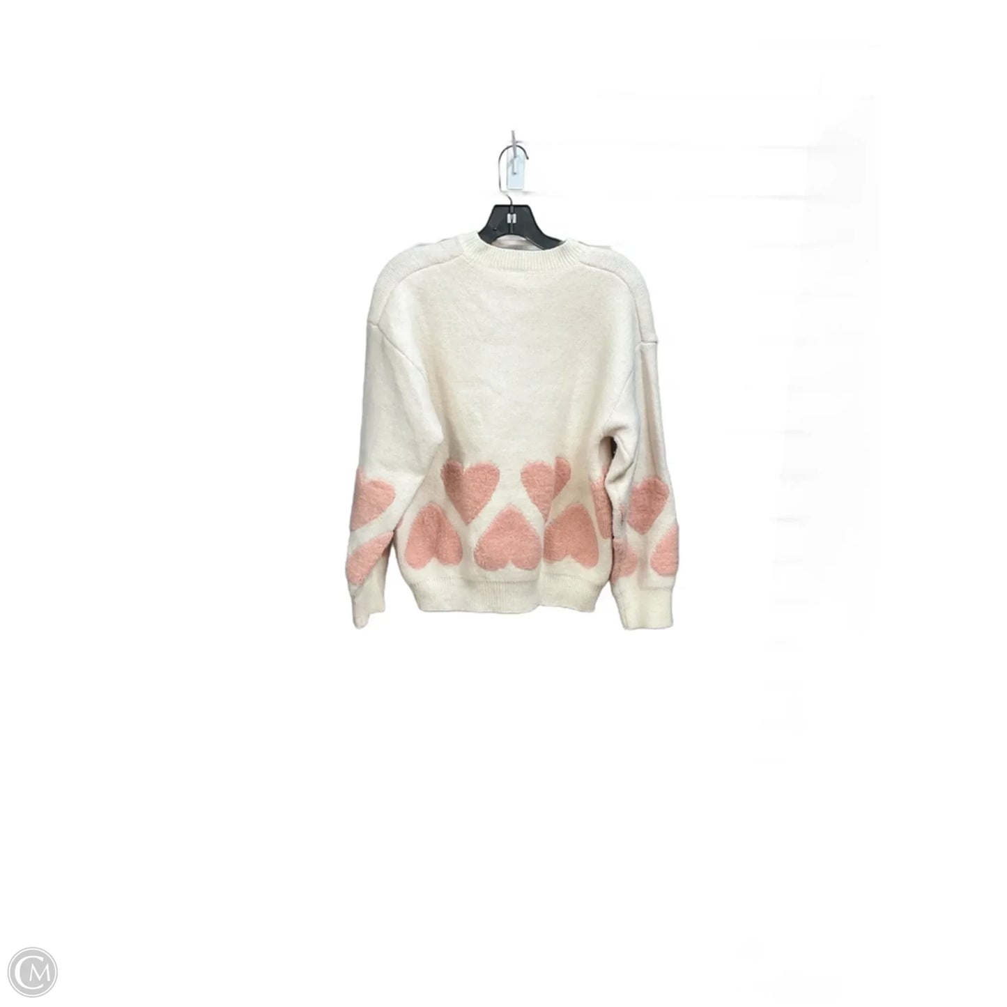 Sweater By Chicwish In Pink & White, Size: S