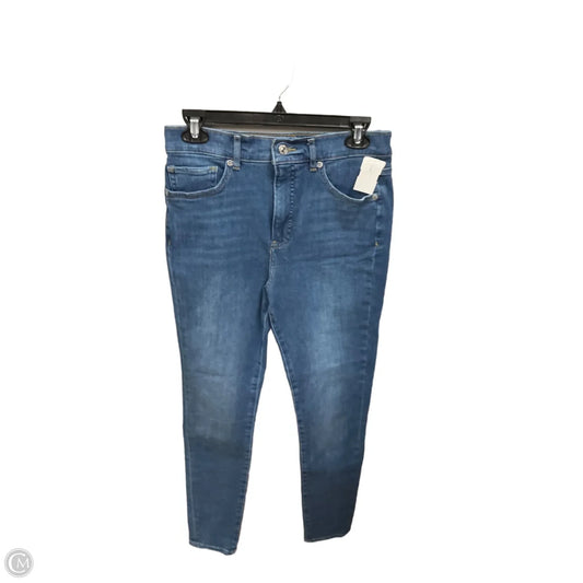 Jeans Skinny By Express In Blue Denim, Size: 8