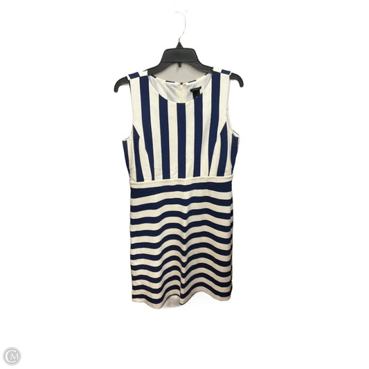 Dress Casual Midi By Ann Taylor In Striped Pattern, Size: M