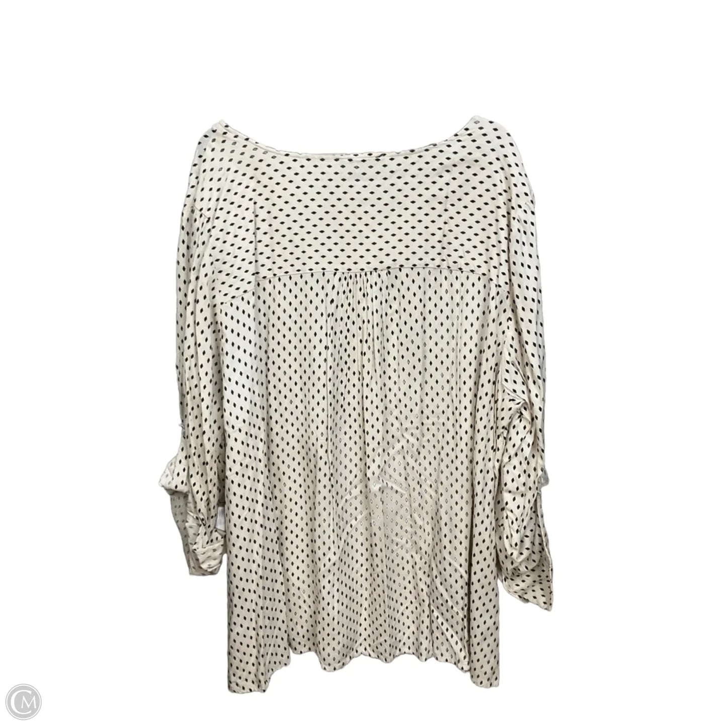 Top Long Sleeve By Lane Bryant In Cream, Size: 4x