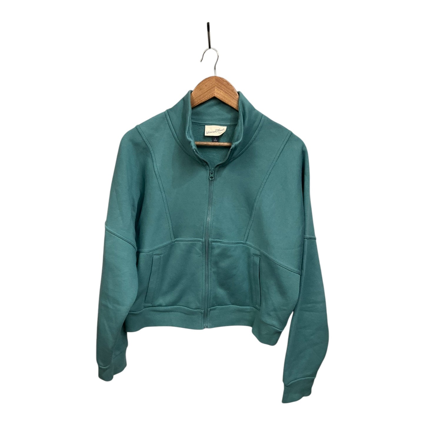 Jacket Fleece By Universal Thread In Green, Size: L