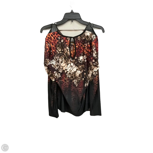 Top Long Sleeve By Venus In Multi-colored, Size: L