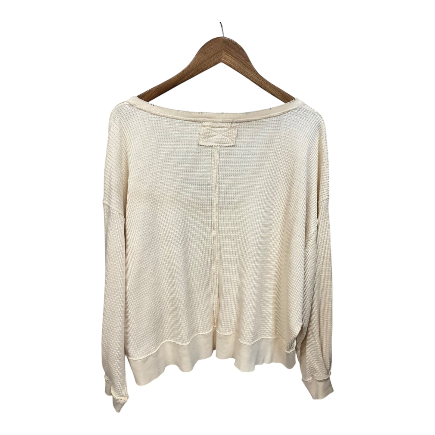 Top Long Sleeve By Free People In Cream, Size: Xs