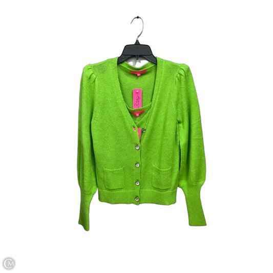 Sweater Cardigan Designer By Lilly Pulitzer In Green, Size: S