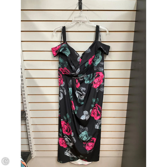 Dress Casual Maxi By City Chic In Floral Print, Size: Xl