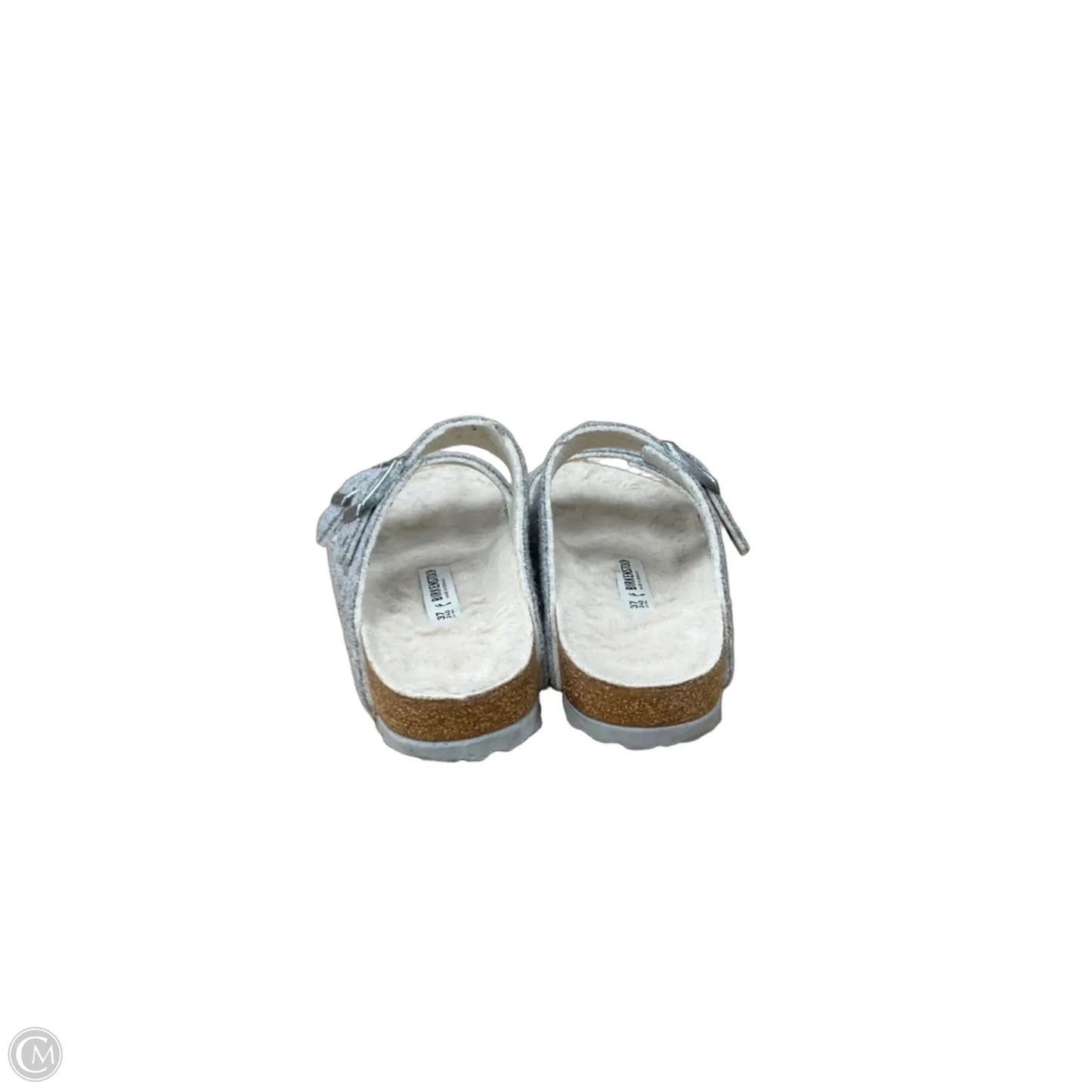 Sandals Flats By Birkenstock In Grey, Size: 6.5