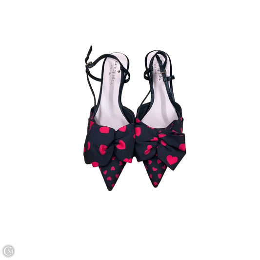 Shoes Designer By Kate Spade In Black & Red, Size: 8