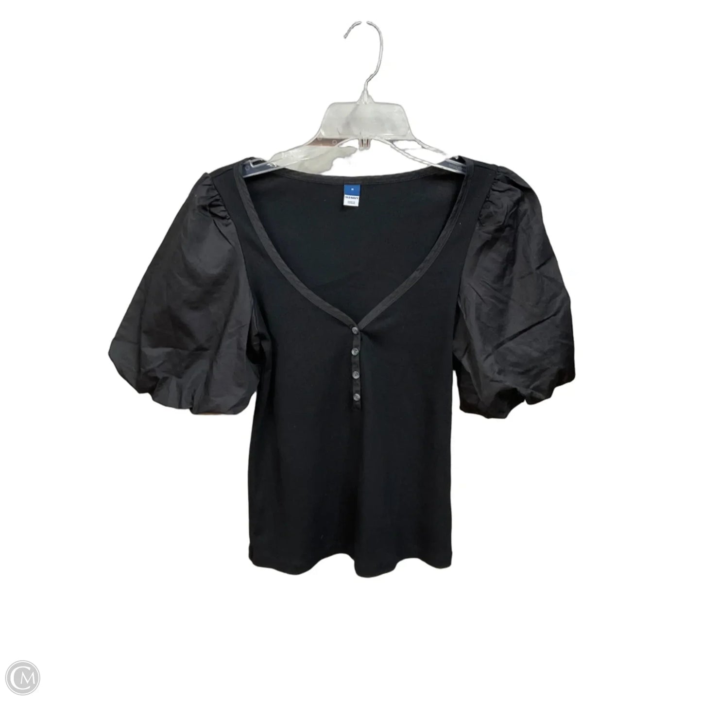 Top Short Sleeve By Old Navy In Black, Size: M