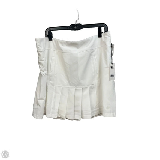 Athletic Skirt By Jofit In White, Size: Xxl