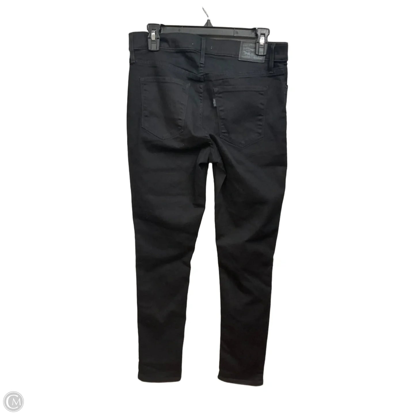 Jeans Skinny By Levis In Black, Size: 8