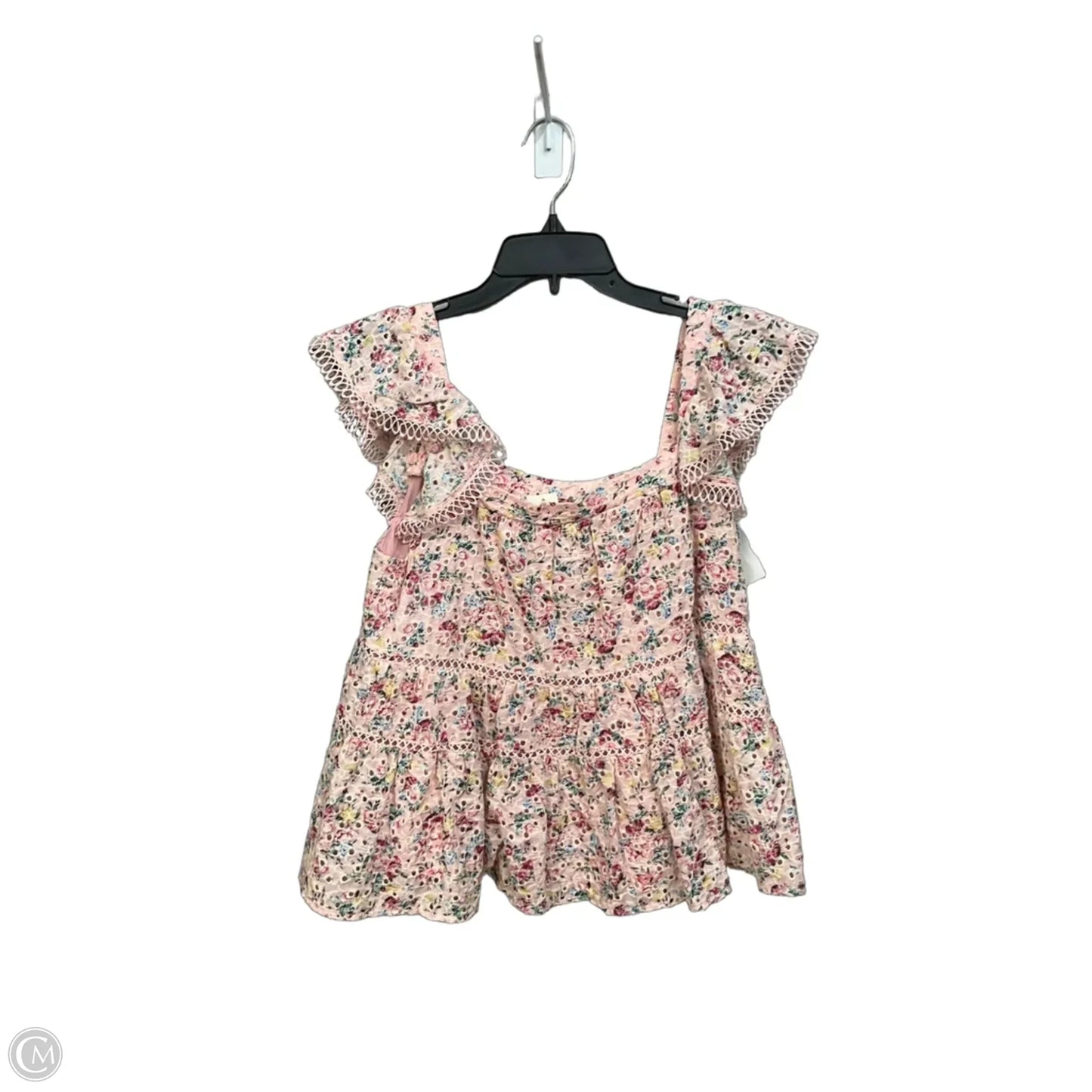 Top Sleeveless By Mi Ami In Floral Print, Size: M