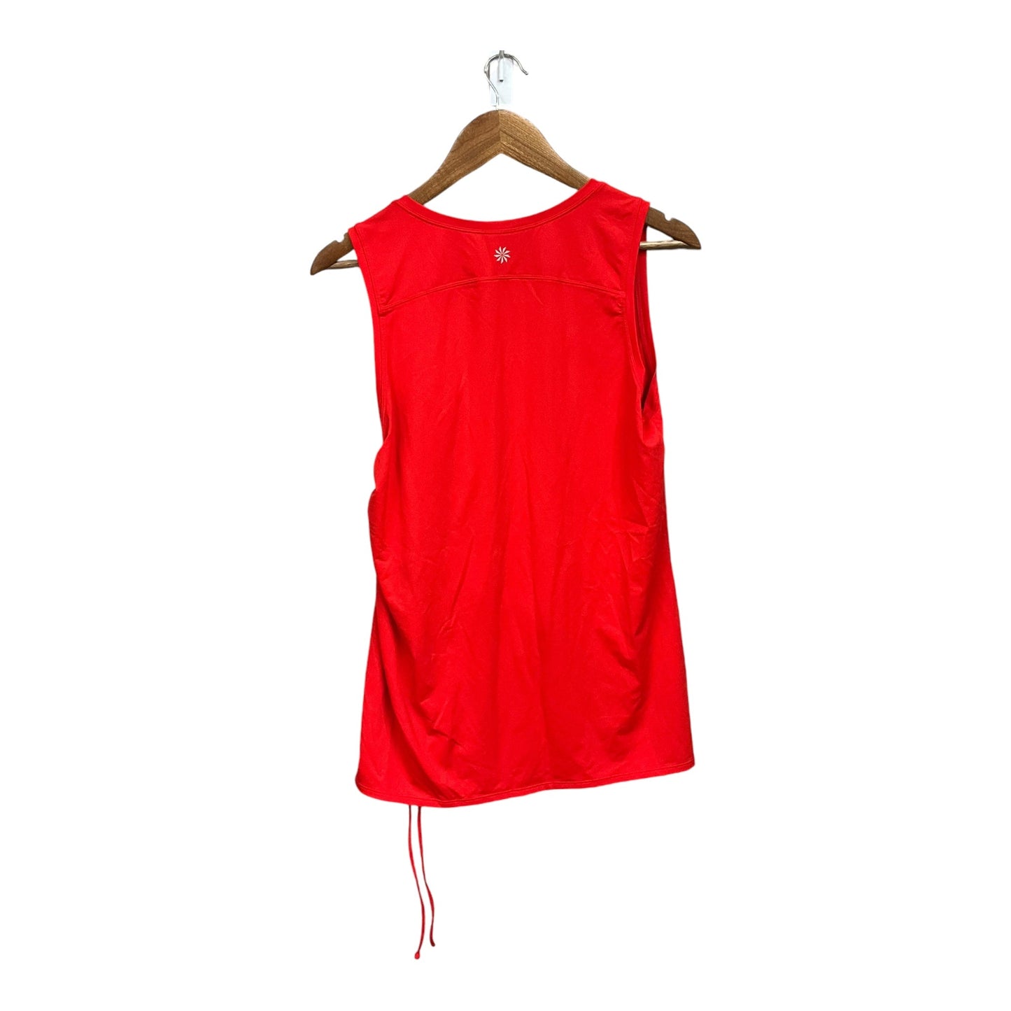 Athletic Top Short Sleeve By Athleta In Red, Size: L