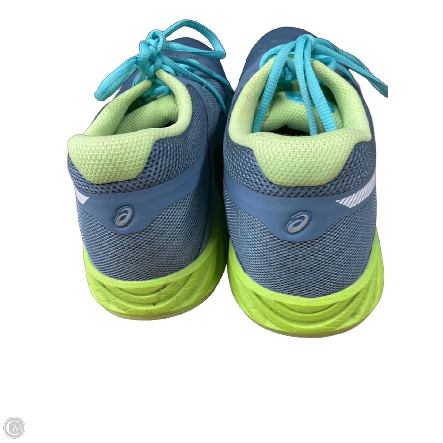 Shoes Athletic By Asics In Green & Grey, Size: 11