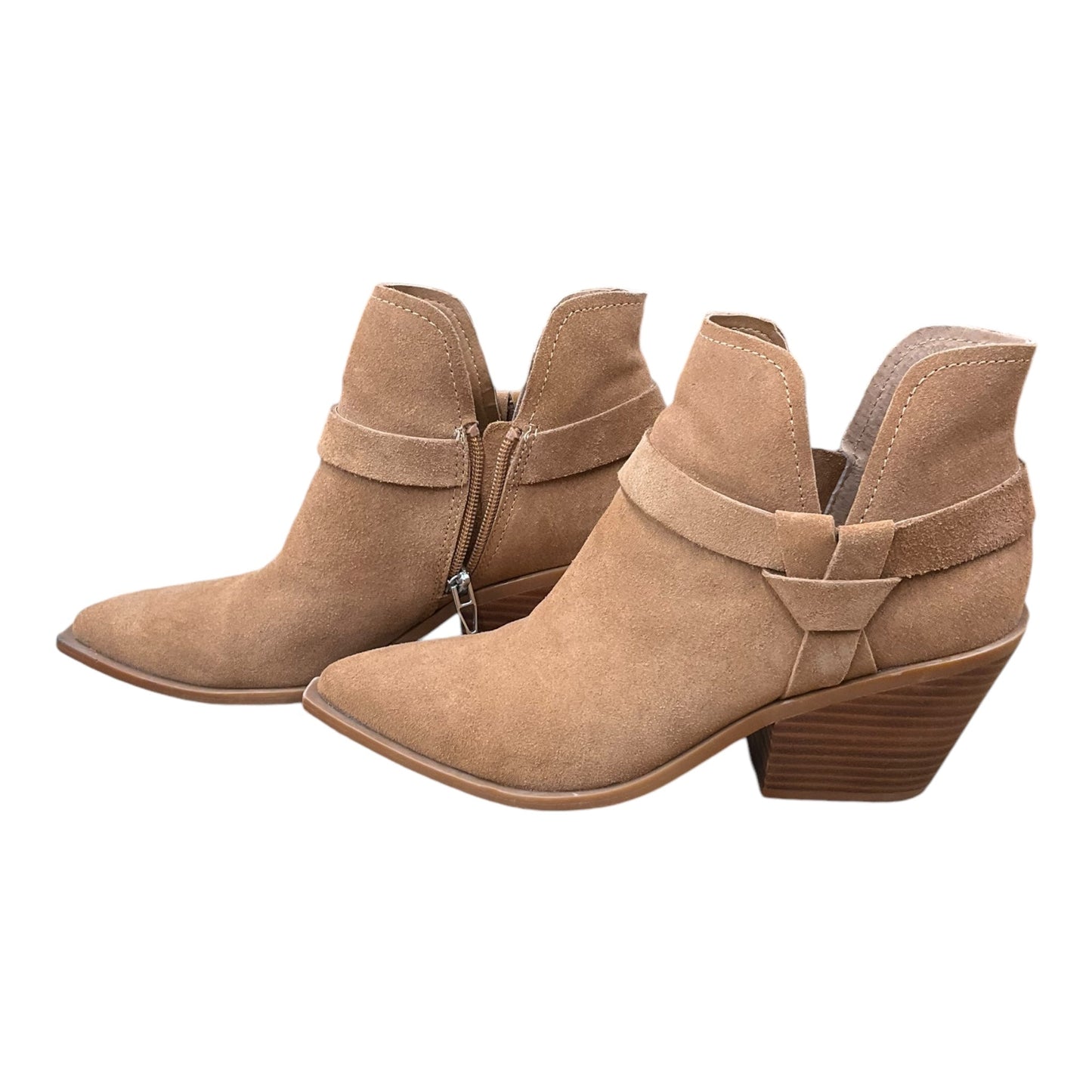 Boots Ankle Heels By Dolce Vita In Tan, Size: 8