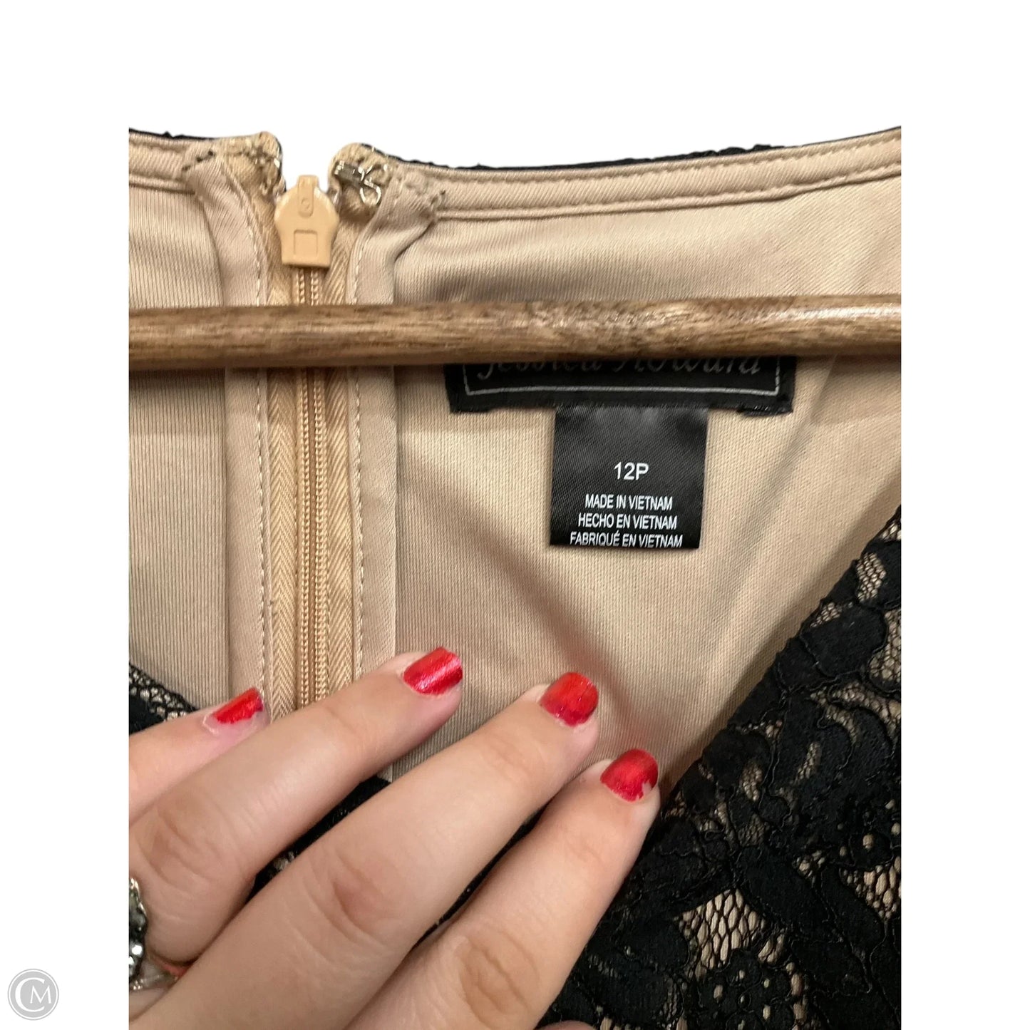 Dress Casual Midi By Jessica Howard In Black, Size: L