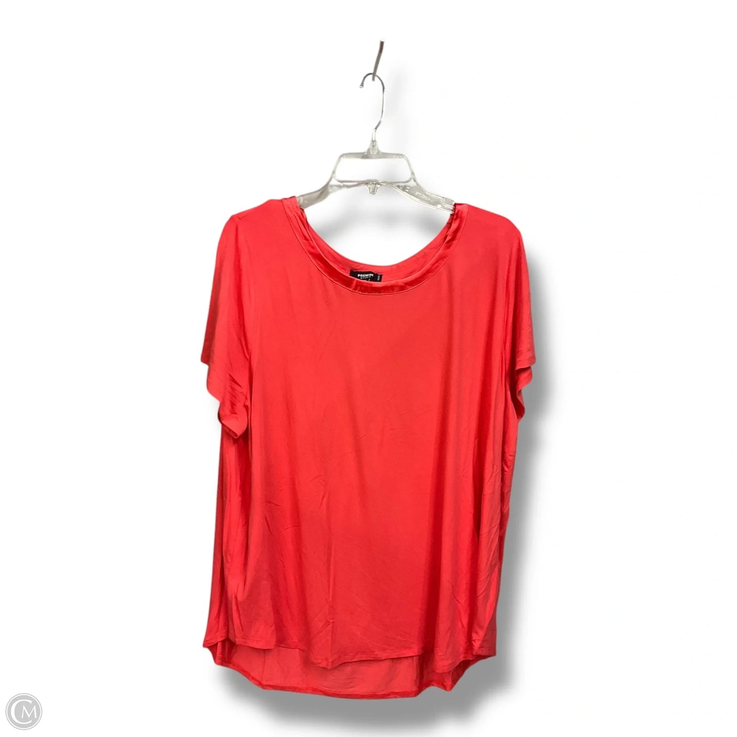 Top Short Sleeve By Premise Studio In Orange, Size: 2x