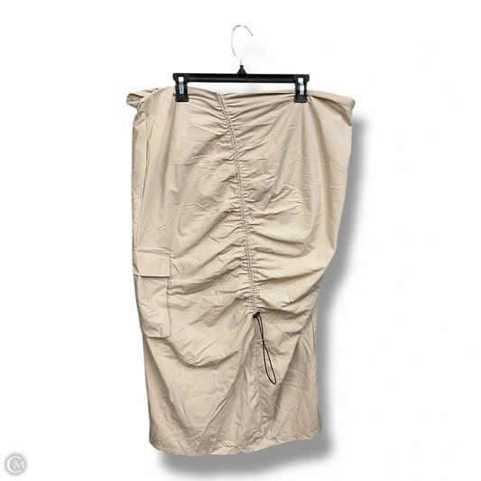 Skirt Maxi By Fashion Nova In Beige, Size: 2x