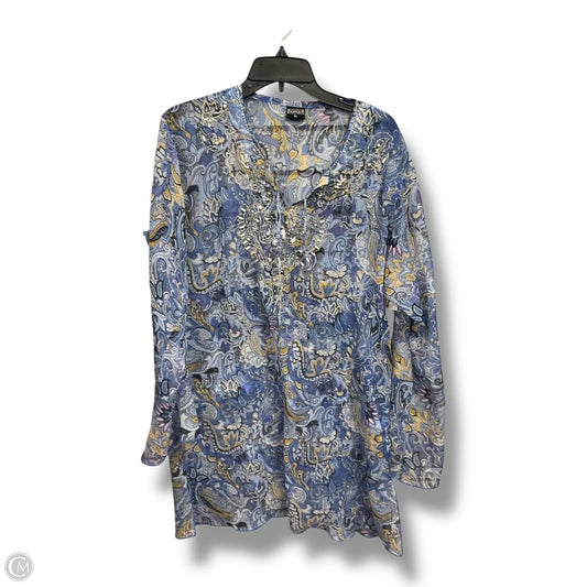 Tunic Long Sleeve By Cmc In Paisley Print, Size: Xl
