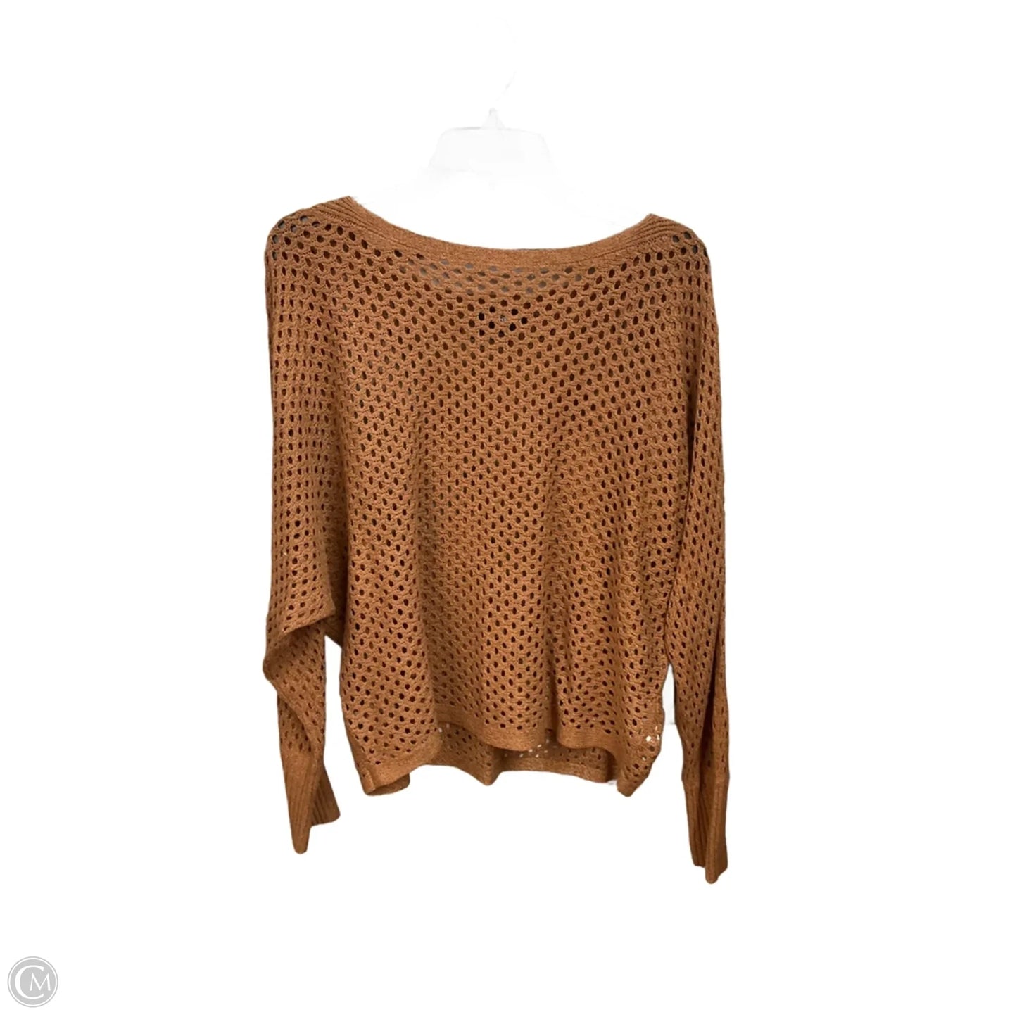 Top Long Sleeve By Express In Brown, Size: L