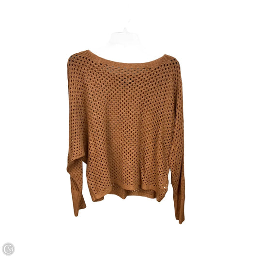 Top Long Sleeve By Express In Brown, Size: L