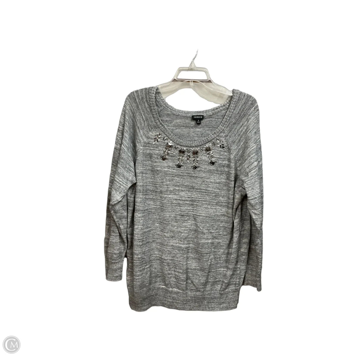 Sweater By Torrid In Grey, Size: 2x