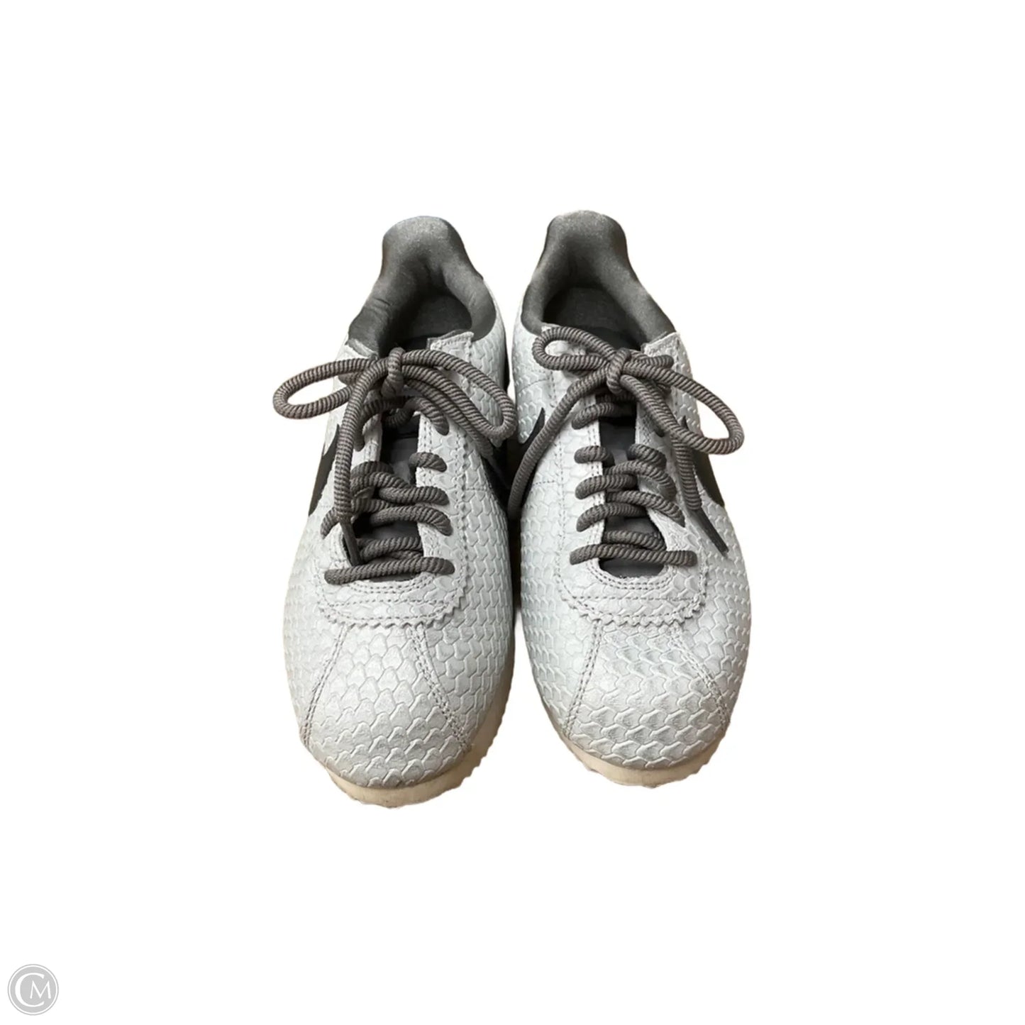 Shoes Flats By Nike In Black & Silver, Size: 6.5