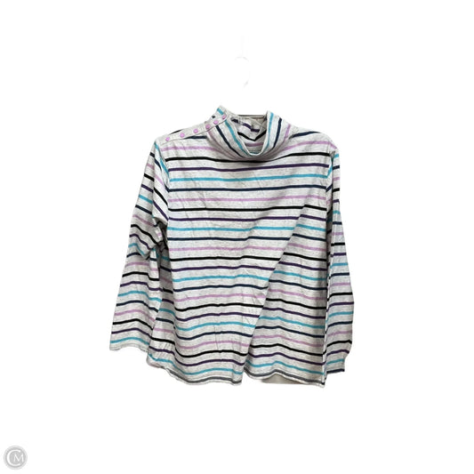 Top Long Sleeve By Talbots In Striped Pattern, Size: 2x